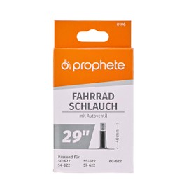 Prophete Unisex Adult Tube 29 x 1.9-2.3 50/60-622 Car Valve (40mm) Bicycle Inner Tube, Black, One Size
