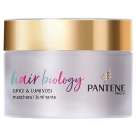 Pantene Pro-V Anti-Yellow Mask Professional Hair Mask for White, Grey and Blonde Hair Biology Silver Plated Reflections 160ml