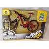 Mountain down hill red and black bike 1:10 scale diecast