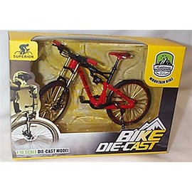 Mountain down hill red and black bike 1:10 scale diecast model