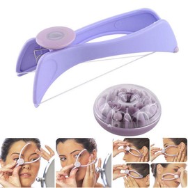 SEASPIRIT Eyebrow Face and Body Hair Threading and Removal System, Tweezers for Eyebrows, Threading Tool, Threading Machine for Women, Threading epilators for Women (Purple)