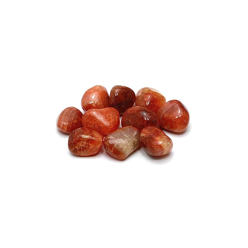 CrystalAge Fire Agate Tumble Stone (20-25mm) - Single Stone