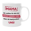 Geschenkeritter – Mama Geschenk – Porzellan Tasse Mama Du hast