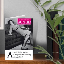 Auntie Birthday Card, Funny Birthday Card Auntie, Aunt Birthday Card, Happy Birthday Auntie Card, Auntie, Birthday Card