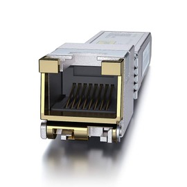 1.25/2.5/5/10GBase-T SFP+ to RJ-45 Transceiver, 10Gbe Copper SFP+ to Ethernet Module for Cisco SFP-10G-T-S, Ubiquiti UniFi UF-RJ45-10G, TL-SM5310-T and More, RJ-45 SFP+ CAT.6a, up to 30m