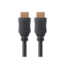 Monoprice 4K High Speed HDMI Cable - HDMI 2.0, 4K@60Hz, HDR, HDR10, Dolby Vision, 18Gbps, YUV 4:4:4, 28AWG, With Ferrite Cores, 4 Feet, Black