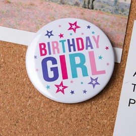 Happy Birthday Pin for Girls Women Happy Birthday Button Pins Badge for Girls Birthday Party Accessories Corsage for Women Happy Birthday Buttons Brooch for Girls Women Birthday Girl Button for Girls