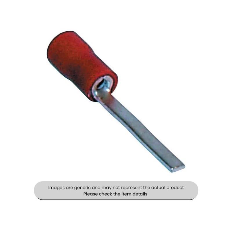 Male Red Blade Terminals & Connectors 2.3MM Pack of 100