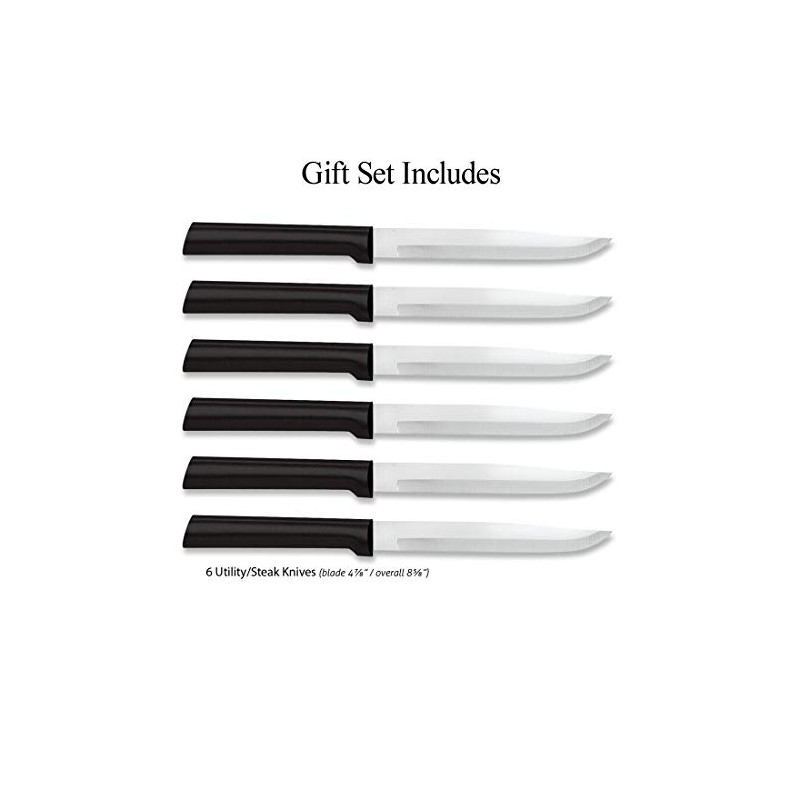RADA Cutlery 6-Piece Utility/Steak Knife Gift Set (G206), Stainless Steel
