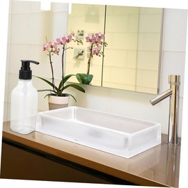 MAGICLULU 200ml Square Hand Wash Pump Bottle Set of 6 Plastic Lotion Dispensers for Bathroom Kitchen and Travel Refillable and Easy to Use