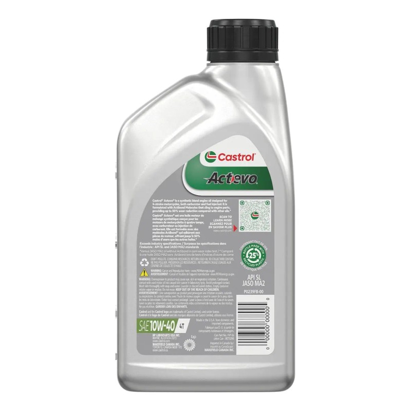 Aceite Castrol Actevio 10w-40 Semi-sintético 946ml