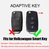 HIBEYO ABS Flip 3 Button Key Fob Cover for VW