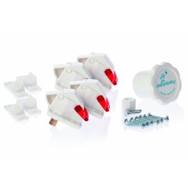 Dreambaby Baby Safety Magnetic Locks Classic 4 Locks + 1 Key, White