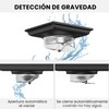 HEEDU Drenaje de Piso15*15CM, SUS304 Acero Inoxidable, Coladeras de Desagüe