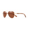 GREENTREEN Wooden Sunglasses, Polarised Aviator Glasses for Men and Women