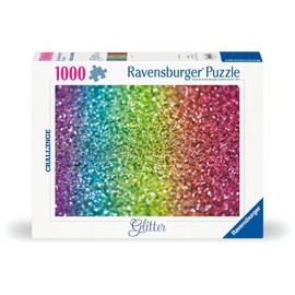 Ravensburger Puzzle 12000116 Challgene Puzzle Glitter 1000 Pieces Puzzle for Adults and Children from 14 Years, Difficult Puzzle
