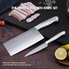 SHI BA ZI ZUO Meat Cleaver Set, 2PCS Professional Butcher