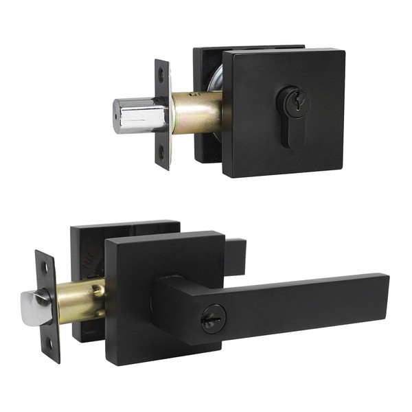 KNOBWELL 3 Pack Keyed Alike Heavy Duty Entrance Lever Door