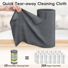 SOOWASH Microfiber Cleaning Cloths Roll, 75 Pack Tear Away Microfiber
