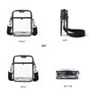 LATMAP 4 POCKETS Clear Bag For Stadium Approved Events Crossbody