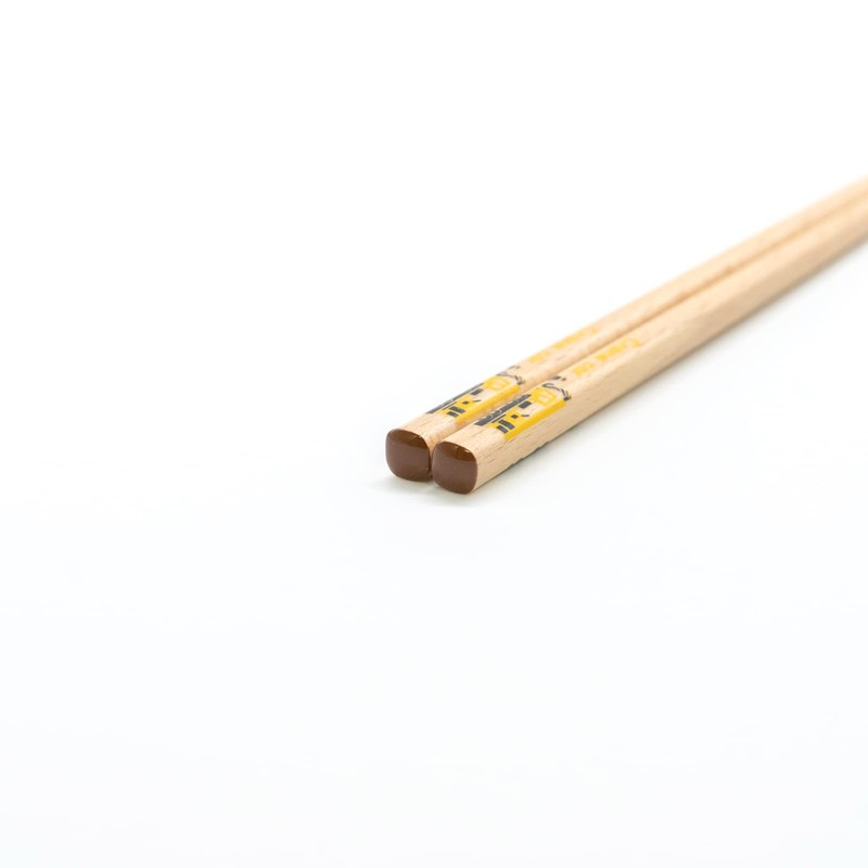 Wakasa Painted "Working Car" Children's Chopsticks, Crane Car, 16.5cm, For