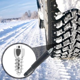 MaiMMaledy 100PCS Universal Tire Carbide Screw Spikes Skid Nails 12x4mm Anti-Slip for ATV/Car/Motorcycle/Bicycle Tires - Winter Emergency Aid - Enhance Grip on Snow Ice