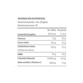 Glutatión Reducido GSH Fórmula Líquida, Antioxidante Maestro con Vitamina C Micelar, Gotas de Alta Biodisponibilidad, 30 Porciones, 30 ml