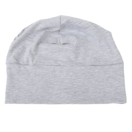 Sharplace Unisex Sleep Cap, Lightweight Soft Cotton Hat, Slouch Beanie Hat, Night Sleep Cap, Night Cap, Sleep Caps for Men and Women, Grey + Black-White