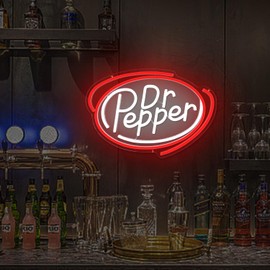 Pepper Neon Sign Dimmable Led Pepper Neon Signs for Wall Decor, Neon Pepper Light Sign, Pepper Soda Decor Neon Signs for Business Man Cave, Bar, Shop, Bedroom, Pepper Gifts for Christmas, Birthday