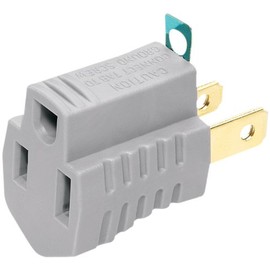 Eaton 419GY 15-Amp 125-Volt Single Outlet Grounding Adapter