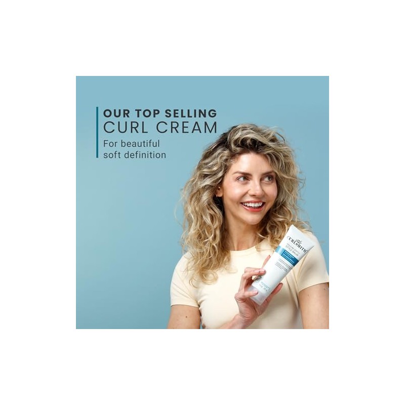 Curlsmith – Bálsamo de estilo suave – Crema vegana para