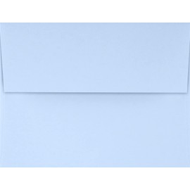 LUXPaper A2 Invitation Envelopes in 80 lb. Baby Blue for 4 1/4 x 5 1/2 Cards, Printable Square Flap Envelopes for Invitations with Peel and Press, 50 Pack, Envelope Size 4 3/8 x 5 3/4 (Blue)