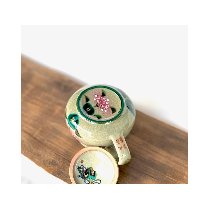 Bakkaen Kyutani [Teapot / Teapot] Large Hydrangea Blue & Blue