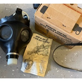Vintage Israeli Civilian Model 4 Gas Mask Med.With Filter In Original Packaging.
