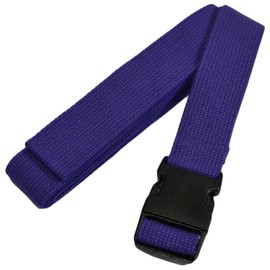 YogaAccessories 6' Pinch Buckle Cotton Yoga Strap - Purple