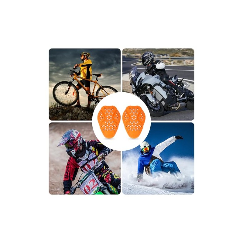PSLER 1 Tier Motorcycle Back Protectors 2 Level Elbow and