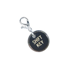 Miniblings Shift Key Charm Pendant Typewriter Keys Wood Character