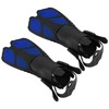 1 Pair Adjustable Swimming Fins TPR Open Heel Long Diving