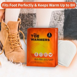 GENTLAN Toe Warmers,Natural Odorless Toe Warmers for Feet,Up to 8 Hours Long Lasting Heat,Air Activated Foot Warmer with Adhesive, 10 Counts Toe Warmers Disposable