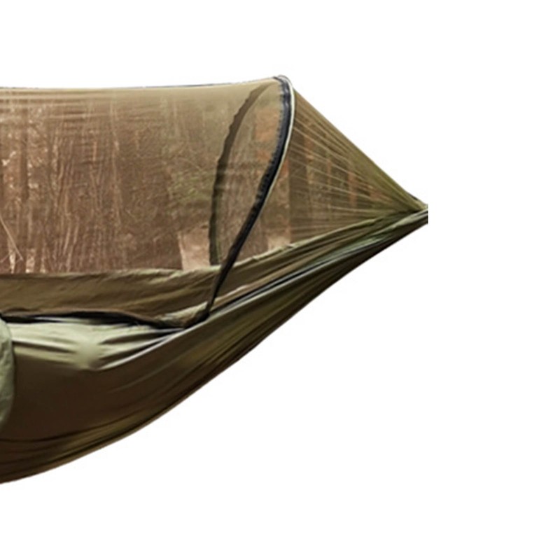 Camping Hammock with Net 210T Nylon Taffeta Automatic Quick Opening