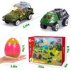 CUTE STONE 12 Pack Filled Easter Eggs with Alloy Army
