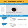 Yodel Faucet Bathroom Sink Drain with Overflow - Big Cap