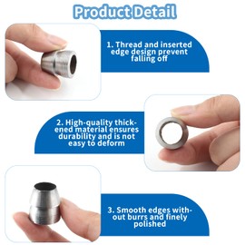 Biaungdo 14 Pcs Safety Round Handle Wedges Hammer Handle, Concial Handle Metal Wedges, Mauls Handle Wedge Kit for Hammer Axe Claw Sledge Handle(0.31", 0.39", 0.47", 0.55", 0.63", 0.71", 0.78")