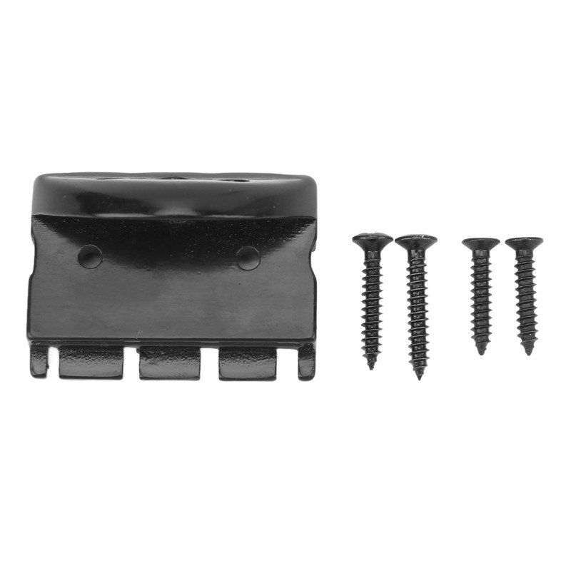 Black Headless 4 Strings Electric Guitar Bridge Metal Corrosion Proof
