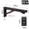 Folding Shelf Brackets， Detachable Folding Bracket，2 Pack Heavy Duty Wall