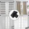 Kowibcl Finials For Curtain Rods, 4 Pcs Plastic Curtain Rod