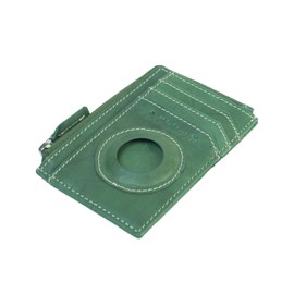 OTOKRAFT Slim Minimalist Wallet, RFID Blocking Credit Card Holder Leather Wallet with Zipper Pocket for Men Women | Pop-up Card Holder | Premium Full Grain Leather | Holds Up to 6 Cards