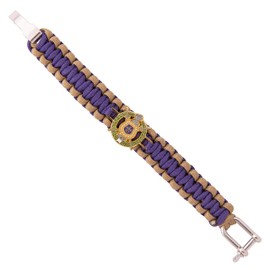 Desert Cactus Omega Psi Phi Paracord Bracelet OPP Omega Man D9 Divine 9 Adjustable Size (Paracord - Crest)
