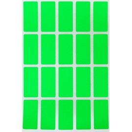 Royal Green Rectangle Folder File Labels 1.57 inch x 0.75 inch - Neon Green Color Coding Stickers (40mm x 19mm) - 300 Pack