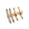 KONTONTY 4 Guitar Effect Pedal Adapter Dual Head Connector Set
